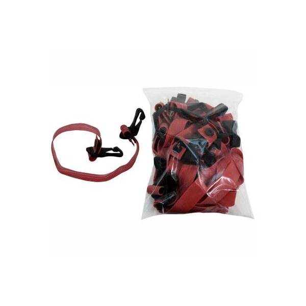 CanDo Adjustable Exercise Band, Light, Red, 10 Each